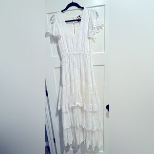 JAASE - Lace Tiered Maxi Dress